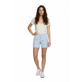 Tommy Hilfiger Shorts Women's 28 Blue Cotton Blend Chino Walking Casual Shorts