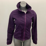 Bench BBQ Jacket Purple full Zip women's Small Cotton Poly