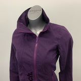 Bench BBQ Jacket Purple full Zip women's Small Cotton Poly
