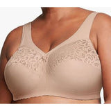 Glamorise Womens Full Figure Cotton Blend Support Bra #1001 Cafe NWOT