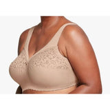 Glamorise Womens Full Figure Cotton Blend Support Bra #1001 Cafe NWOT