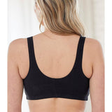 Bestform 9706014 Wireless Cotton Stretch Sports Bra Front Closure