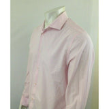 Premium Cotton Men's Large Pink Button Up Long Sleeve Cotton Casual Shirt