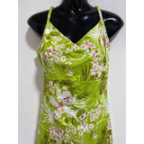 Forecast Women's Small Green Floral Cotton Sundress