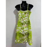 Forecast Women's Small Green Floral Cotton Sundress
