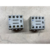 AB Allen Bradley 100F Ser A 650v 10A Ser A Relay Bases Used Lot Of 2