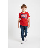 Montreal Canadiens Hockey Boys T Shirt Size Medium NEW Red Polyester Short Sleeve Tee