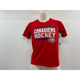 Montreal Canadiens Hockey Boys T Shirt Size Medium NEW Red Polyester Short Sleeve Tee