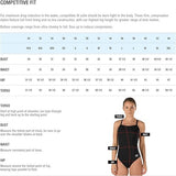 Speedo Swimsuit One Piece Sweetheart Moderate Cut Fancy Floral Ocean Depths 8