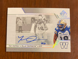 2025 Upper Deck CFL SP Game Used Autograph Nic Demski CFL-ND Blue Bombers
