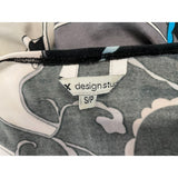 FMX Design Studio Women's Sleeveless Blouse Size Small V Neck Tie Waist Floral Print