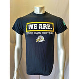 Tiger-Cats Football CFL Tee Men's Size Small Black Crew Neck Graphic T Shirt