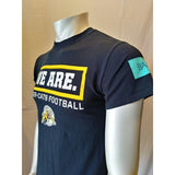 Tiger-Cats Football CFL Tee Men's Size Small Black Crew Neck Graphic T Shirt
