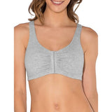 Fruit of the Loom Front Close Builtup Sports Bra Style 96014 Gray Heather