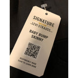 Signature by Levi Strauss & Co Women's Maternity Baby Bump Skinny Medium black