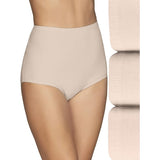 Vanity Fair 15320 Perfectly Yours Cotton Brief Panties 3 Pack 6/Med. Fawn NWT