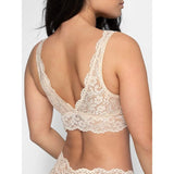 Smart & Sexy SA874 Womens Signature Lace Deep V Bralette Buff