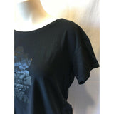 Disney Talula Women's Small Graphic Tee Black Short Sleeve Scoop Neck T Shirt
