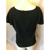 Disney Talula Women's Small Graphic Tee Black Short Sleeve Scoop Neck T Shirt