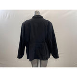 Penningtons Women's 2 Button Blazer Plus Size 26 Black Long Sleeve Rayon Blend Lined