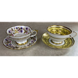 Royal Stafford Golden Bramble & Grosvenor  Tea Cup And Saucer Sets