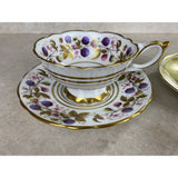 Royal Stafford Golden Bramble & Grosvenor  Tea Cup And Saucer Sets