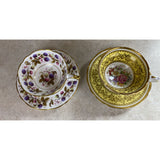 Royal Stafford Golden Bramble & Grosvenor  Tea Cup And Saucer Sets