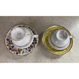 Royal Stafford Golden Bramble & Grosvenor  Tea Cup And Saucer Sets