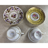 Royal Stafford Golden Bramble & Grosvenor  Tea Cup And Saucer Sets