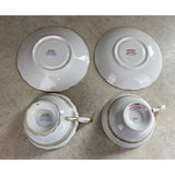 Royal Stafford Golden Bramble & Grosvenor  Tea Cup And Saucer Sets