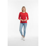 Gap Sweater Women's Small Dark Pink 3/4 Sleeve Cotton/Rayon Crew Neck Pullover