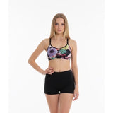 Old Navy Active Sport Bra Women's Size XS Light Support Floral Go Dry Workout Bra