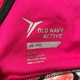 Old Navy Active Sport Bra Women's Size XS Light Support Floral Go Dry Workout Bra