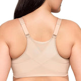 Glamorise Womens Wonderwire Posture Back Bra Underwire #9265 Cafe