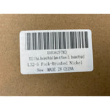Brushed Silver Cabinet Door Knobs With Backing Plates 5 Pack