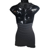 Express Tank Top Women's Large Gray Rayon Ruffled Halter