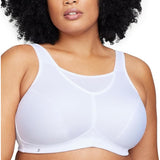Glamorise 1066 44DD No Bounce Wirefree Sport Bra White