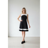 CHAPS Women's M black and white dress sleeveless