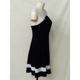CHAPS Women's M black and white dress sleeveless