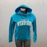University Of Windsor Hoodie Women's Size Small Blue Long Sleeve Hooded Sweatshirt