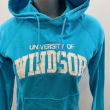 University Of Windsor Hoodie Women's Size Small Blue Long Sleeve Hooded Sweatshirt