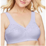 Glamorise Womens Full Figure Cotton Blend Support Bra #1001 Lilac