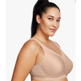 Glamorise 9066 Womens Plus Size Full Figure Bra Cafe