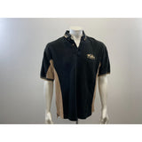 Walt Disney Worldo Men's Black and Brown Classic Collered Shirt Size Large Cotton