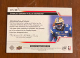 2025 Upper Deck CFL SP Game Used Autograph Stanley Bryant CFL-SB Blue Bombers