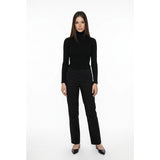 Abbie Mags Women's Dress Pants Size 8 Black Cotton Spandex