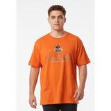 Nashville Tennessee Graphic T Shirt Men's Size Large Orange Cotton Blend Tee