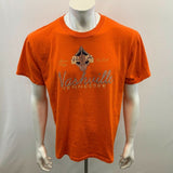 Nashville Tennessee Graphic T Shirt Men's Size Large Orange Cotton Blend Tee