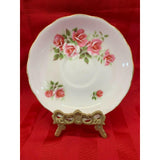 Royal Vale Orphaned Saucer Fine Bone china pink roses