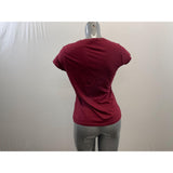Disney Women's Burgundy Graphical PARTY ANIMAL T-Shirt Size Large Cotton